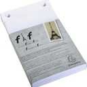 Exacompta - Ref. 12213E - 1 Plain Refill Format N3 - Format 185 x 115 mm - 170 White and microperforated Sheets for The Header - FAF 18.5/11.5