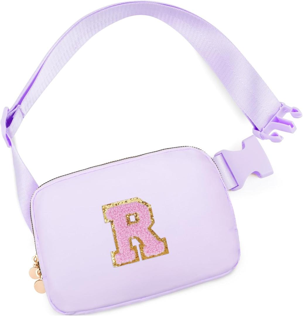 Birthday Gifts for 4 5 6 7 8 9 10 11 12 13 Year Old Girls,Gifts for Teens Kids Daughter Sister Her,Two Way Zipper Crossbody Bag Fanny Pack Belt Bag Cute Trendy Stuff - Lavender,R