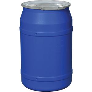 Eagle 55 Gallon Drum with Bung Lid and Metal Lever-Lock, 36.4"x22.5", Open Head Lab Pack Plastic Drum Made of Durable, Lightweight HDPE, Withstands Weather and Chemicals, Made in USA, Blue, 1656MBBG Eagle 55 Gallon Drum with Bung Lid and Metal Lever-Lock, 36.4"x22.5", Open Head Lab Pack Plastic Drum Made of Durable, Lightweight HDPE, Withstands Weather and Chemicals, Made in USA, Blue, 1656MBBG