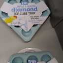 2 x Joie Diamond Ice Cube Tray, Diamond-Shaped Silicone Mold, BPA Free, Dishwasher Safe
