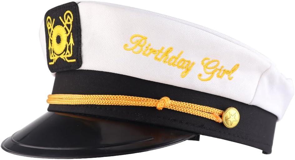 Brosash Birthday Captain Hat - Birthday Gift, Perfect as Party Favors, Costume Accessories