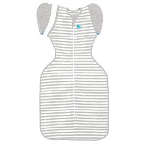 Love to Dream Swaddle UP Transition Bag, Patented Zip-Off Wings, Gently Help Baby Safely Transition from Being Swaddled to arms Free Before Rolling Over, Gray, Large, 19-24 lbs