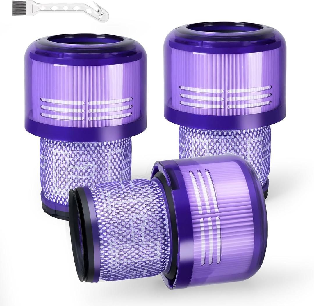 3 Packs Vacuum Filters Replacement Parts Compatible with Dyson V11 Torque Drive V11 Animal V11 Complete V11 Extra V15 Detect V15s Detect Submarine Vacuums, Compare to Part 970013-02