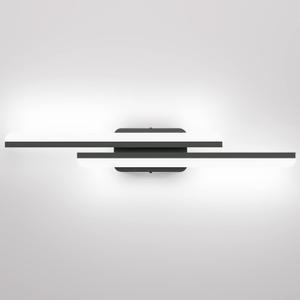 Ralbay 32" Black Bathroom Vanity Lights 36W Frosted Aluminum Modern LED Matte Black Vanity Light for Bathroom Lighting Fixtures White Light 6000K