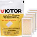 Victor M805 Scent-Away Natural Rodent Repeller  Peppermint Oil Mouse and Rat Repellent  5 High-Strength Rodent Repelling Sachets Included (0.98 Ounce (Pack of 5))