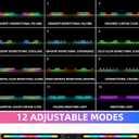 DJ Light T-Bar Extension Cross Bar, 39.3 Inch 12 in 1 Rechargeable DJ Lighting for Par Can Strobe Light, for Stages, Banquet, Party, Suitable for 35mm Diameter Pole (Stand Not Include)
