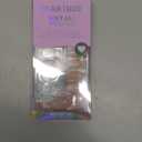 BTArtbox Press On Nails Almond - Extra Short Press On Nails, Nude White Ombre Soft Gel Nails, Natural Reusable Stick On Nails in 16 Sizes - 32 Fake Nails Kit