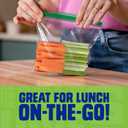 Ziploc XL Sandwich and Snack Bags with EasyGuide Texture, Plastic Storage Bags with Grip 'n Seal Technology, 90 Bags Total
