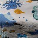 Premium Foam Baby Play Mat 50x50  Removable & Machine Washable Cover, Extra Thick Padding Playpen Mat, Non-Slip Crawling Mat, Easy to Clean for Infants, Toddlers & Babies (Ocean Friends)