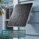 1-Pack 6W Solar Panel for Ring Camera Outdoor Wireless, Fast Solar Charger for Ring Spotlight Camera & Stick Up Cam Battery, Smart Continuous Power Supply with USB-C/DC Port