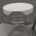 kitchentoolz Half Gallon Mason Jar - Glass Jar Wide Mouth with Airtight Foam Lined Plastic Lid - 1/2 Gallon Jar for Sourdough Starter, Fermenting Kombucha Kefir, Pickling, & Canning 2 Pack