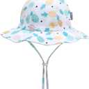 Baby Bucket hat UPF 50+ Wide Brim Toddler Sun hat Beach for Girls