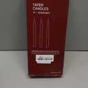 14 Pack Dark Red Taper Candles 12 Inch Tall 3/4 Inch Thick Burn 10 Hours (Burgundy)
