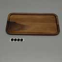 Acacia Wood Platters Small 12"x6" Long Charcuterie Board Rectangle Decorative Tray Wooden Serving Platter for Food Appetizer Cake Plates Kitchen Dish Cheese Boards Rectangular Snack Dessert Trays