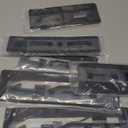 Mnneryss 6PCS Black Red AT4 HD Emblems Sierra Letters Compatible with 2019-2024 Sierra 2500HD 3500HD (Black Red)