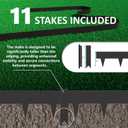 33ft. Galvanized Steel Landscape Edging (10-Pack) 40" Metal Edging for Landscaping with 11 Stakes, Hammer-in Metal Landscaping Edging for Yard Pathway & Flower Beds Lawn Edge for Garden Design