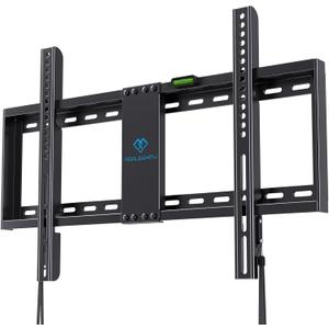 PERLESMITH Fixed TV Wall Mount Bracket for 32-82 Inch LED, LCD, and OLED Flat Screen TVs - Fits 16- 24 Wood Studs, Fixed TV Mount with VESA 600 x 400mm Holds up to 132 lbs, PSLLK1