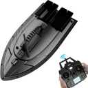 Zunate RC Fishing Bait Boat with for Pools and Lakes, 1.5Kg Loading 500M Remote Control Fishing Boat Double Motor, Dual Bait, Automatic , Auto Return