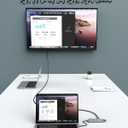 LENTION USB C Hub with 4K HDMI, 3 USB 3.0, SD/Micro SD 3.0 Card Reader, Compatible 2023-2016 MacBook Pro, New Mac Air/Surface, Chromebook, iPhone15 or More, Stable Driver Adapter (C34, Space Gray)