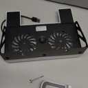 PS5/Slim/Pro Wall Mount Kit with Cooling Fan & Charging Station, PS5 Shelf Floating Mount for All PlayStation 5/Slim/Pro Disc & Digital Console, PS 5 Wall Bracket Behind TV, PS Five Pro Accessories