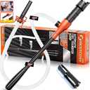 Portable Transfer Pump Battery Operated Electric Siphon Pump for Gas, Fuel, Diesel, Water Transfer 3.0 GPM Flow Oil Extractor, 47 Inches Hose-Easy to Use Hand Fuel Pump, Multi-Use Siphon Transfer Pump (1 Pack of Orange)