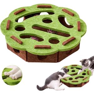 Cat Scratch Puzzle Box, Interactive Nail File Enrichment Maze, Mental Stimulation Toy for Cats and Kittens