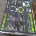 Greenworks 60V 21" Brushless (Push) Cordless Lawn Mower, 5.0Ah Battery (1/2 Acre, Rapid Charger, 4-in-1, LED Lights, IPX4)