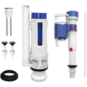 2-Inch Toilet Tank Replacement Kit with Dual Flush Valve - Easy Installation, Leak-Free Seal for Most 2-Piece Toilets