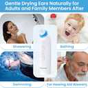 8 x BOCOOLIFE Ear Dryer Ear Tips Soft Replacement Ear Tips Ear Dry Blower for Swimmers Ear Dryer 6pcs - 3 Color-Coded Soft Silicone Replacement Earpieces