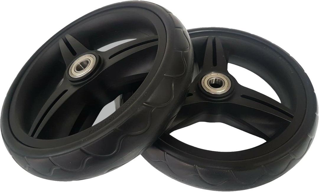 Front Wheels and Tires Kit Compatible with Uppababy Vista 2015-2019 and Vista V2 (not Cruz), set of 2