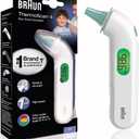 Braun ThermoScan 4 Digital Ear Thermometer for Kids and Adults, Professional Accuracy, Color Coded and Audio Fever Guidance for Babies, Toddlers