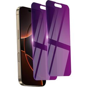 2 Pack Privacy Screen Protector for iPhone 16 Pro Max Tempered Glass 6.9inch Private Saver Anti-Spy Eye Protection Anti-Scratch Full Coverage