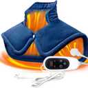 Heating Pad for Neck and Shoulder - Large Electric Heated Neck Shoulder, Fast-Heating Super Soft Fabric Heating Pad for Cramps, Back Pain Relief, Fathers Mothers Day Gifts for Women, Men, Auto-Off