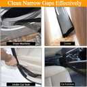 Vacuum Attachments & Brushes for Dyson V7 V8 V10 V11 V15 Gen5: Flexibible Crevice Tool, Horsehair Vacuum Attachment, Traceless Dust Brush (Home, Car Detailing & Corner Cleaning Set)