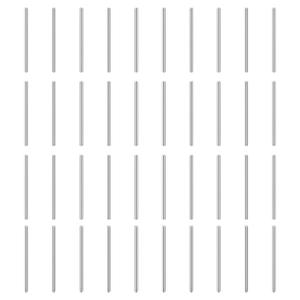 uxcell 150Pcs 0.6mm x 12mm Dowel Pins, 304 Stainless Steel Cylindrical Round Head Shelves Support Pegs Locating Pin for Bookshelf Cabinet Furniture Component, GB831, Silver