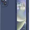 LOVE 3000 Designed for iPhone 14 Case, Premium Silicone with [Soft Anti-Scratch Microfiber Lining] Shockproof Protective Phone Case for Men Women Girls 6.1", Navy Blue
