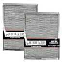 Air Filter Factory Carbon Filter BPSF30 99010308 Replacement For Broan QS WS NON-Ducted Measures 10-13/16" X 13-5/16" X 3/32" USA Made Range Hood Charcoal Carbon Filters 2-Pack