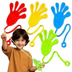 Glow Fever 40 Pack Vibrant Sticky Hand Toys - Stretchy Party Favors for Birthdays, Classroom Prizes, Christmas Stocking Stuffers, Halloween Goodie Bags & Sensory Play (Assorted Colors)