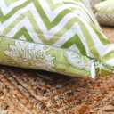 AVKA Studio Light Green Decorative Throw Pillow Covers - Reversible 100percent Pure Cotton Block Print Accent Pillows Set of 2 Floral Indian for Couch Bed Sofa Cover Only, 18x18 Inches