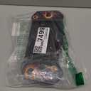 Upgraded Hall Effect Joystick Switch Controller for Nintendo Switch/OLED  No Drift, Wired Pro Controller with LED Lighting, Game Card Storage & Ergonomic Grip (Black-Flame)