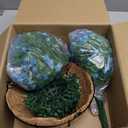 Artificial Hanging Flowers Basket, 12 UV-Resistant Bundles of Realistic Fake Flowers, Faux Plants for Outdoor Decor, Home, Garden, Porch, Patio, Spring & Summer Decorations, Blue