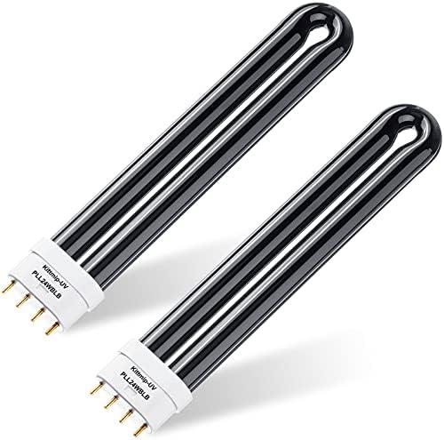 Kittmip 24w B24b Bug Zapper Replacement Bulbs 24w Uv Light Ultraviolet Mosquito Killer Lamp Insect Trap Replacement Uv Bulb for Stinger Bk300, Bk310, Bk500, Bk510 (2)