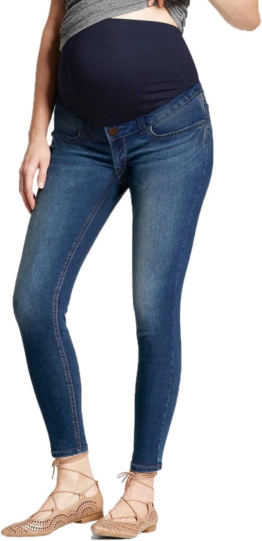 Hybrid & Company Stylish and Comfortable Women Super Stretchy Maternity Jeans (Medium, Medium Was)