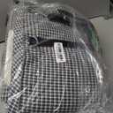 Dog Car Seat for Small Dogs, Anti-Collapse Pet Seat with Soft Cushion Safety Belt, Fits Dogs & Cats Under 15 lbs (Grid-Black)