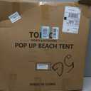 TOBTOS UPF 50+ Pop Up Beach Tent, Easy Set Up Beach Umbrella, Sun Shelter for 2-3 People UV Protection Portable Sunshade, Baby Canopy Cabana, Lightweight with Carry Bag, 78"L x 59"W x 53"H