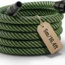 Dust Extractor Hose D27/32 x 5M (16.4 Ft), Compatible with Festool CT 15/25/26/36/48, CT MINI/MIDI Dust Extractors (2019+), Heavy-Duty Vacuum Hose with Reinforced Woven Sleeve, Green