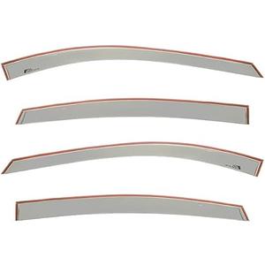 Replacement for 2020-Present Nissan Versa Models | EOS Visors Tape-On Smoke Tinted Side Vents Window Visor Rain Guard Deflectors
