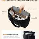LOVEVOOK Puffer Tote Bag for Women Quilted Work Tote Handbags with Zipper 15.6 inch Teacher Nurse Bags for Office