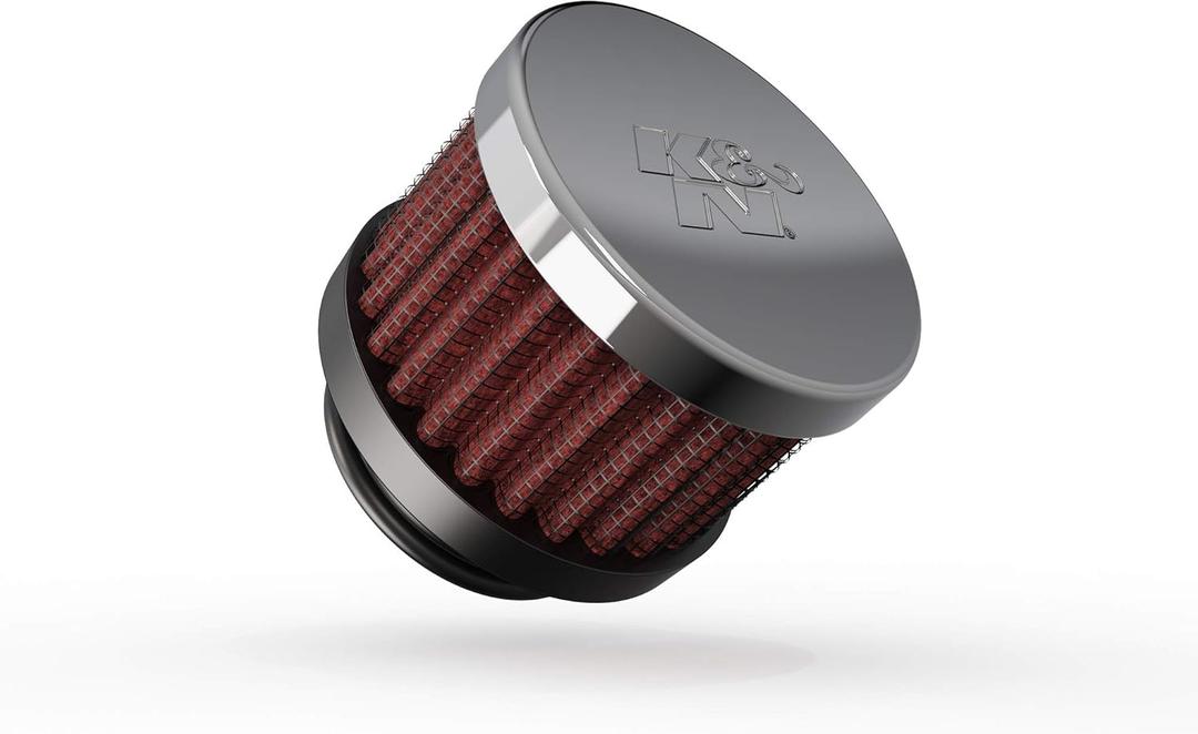 K&N Vent Air Filter/Breather: High Performance, Premium, Washable, Replacement Engine Filter: Flange Diameter: 1 In, Filter Height: 1.5 In, Flange Length: 0.625 In, Shape: Breather, 62-1370 K&N Vent Air Filter/Breather: High Performance, Premium, Washable, Replacement Engine Filter: Flange Diameter: 1 In, Filter Height: 1.5 In, Flange Length: 0.625 In, Shape: Breather, 62-1370