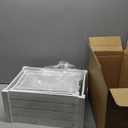 Farmhouse Antique White Wooden Crate For Storage,Rustic Decorative Boxes,Set Of 3 Extra Large Nesting Wooden Storage Crates For Home Decor,Handmade Natural Solid Wood Box (Rustic White)